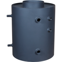 Турбодым с водяным контуром (вертикальный нагрев воды) с змеевиком Kratki