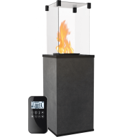 Газовый обогреватель Kratki PATIO керамогранит BLEND NERO - пульт