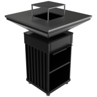 Горелка Kratki QUADRUM с грилем вертикальный