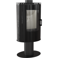 Отопительная печь Kratki KOZA AB S/N/O/DR GLASS кафель черная Отопительная печь Kratki KOZA AB S/N/O/DR GLASS кафель черная