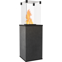 Газовий обігрівач Kratki PATIO керамограніт BLEND NERO - ручне управління