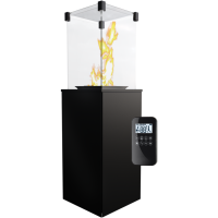 Газовый обогреватель Kratki PATIO стальной - дистанционное управление (пульт)