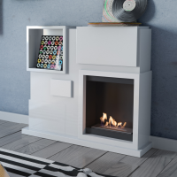 Біокамін Kratki JULY білий з сертифікатом TUV