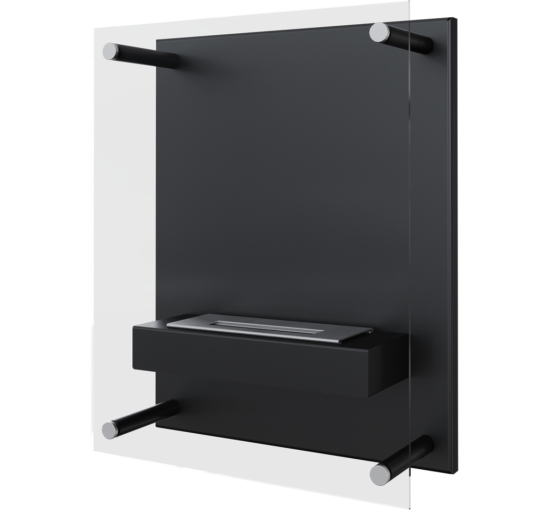 Биокамин Kratki GLASS черный