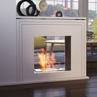 Биокамин Kratki JUNE тунель белый с сертификатом TUV