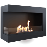 Биокамин Kratki DELTA 700 левый с стеклом и с сертификатом TUV