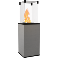 Газовий обігрівач Kratki PATIO MINI керамограніт FILO ARGENTO - ручне управління