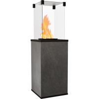 Газовый обогреватель Kratki PATIO MINI керамогранит SETA LIQUORICE - ручное управление