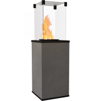 Газовый обогреватель Kratki PATIO керамогранит CALCE ANTRACITE - ручное управление