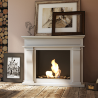 Биокамин Kratki OCTOBER белый с сертификатом TUV