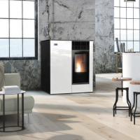 Пеллетная печь Kratki VIKING 8 панель белая Пеллетная печь Kratki VIKING 8 панель белая