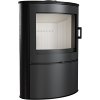 Отопительная печь Kratki KOZA AB S/2 кафель черная