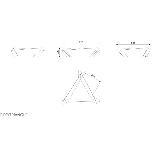 Садовий пальник Kratki TRIANGLE