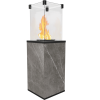 Газовий обігрівач Kratki PATIO MINI керамограніт NATURALI PIETRA GREY - ручне управління