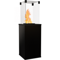 Газовий обігрівач Kratki PATIO MINI керамограніт COLLECTION NERO ASSOLUTO - ручне управління
