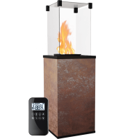 Газовый обогреватель Kratki PATIO MINI керамогранит OXIDE MORO - пульт