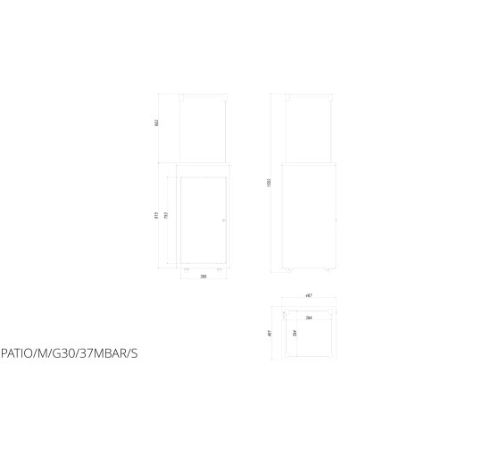 Газовый обогреватель Kratki PATIO стальной