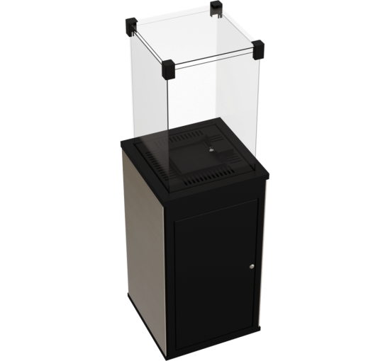 Газовый обогреватель Kratki PATIO MINI керамогранит FILO ORO - ручное управление