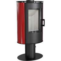 Отопительная печь Kratki KOZA AB S/N/O/DR кафель красная Отопительная печь Kratki KOZA AB S/N/O/DR кафель красная