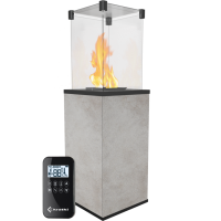 Газовый обогреватель Kratki PATIO керамогранит OXIDE GRIGIO - пульт