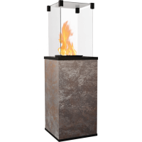 Газовий обігрівач Kratki PATIO MINI керамограніт OXIDE NERO - ручне управління