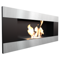 Біокамін Kratki DELTA 2 чорний HORIZONTAL з сертифікатом TUV