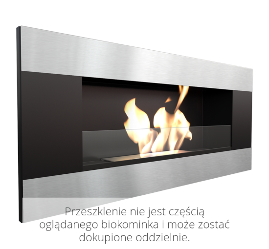 Біокамін Kratki DELTA 2 чорний HORIZONTAL з сертифікатом TUV