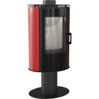 Отопительная печь Kratki KOZA AB S/N/O/DR GLASS кафель красная Отопительная печь Kratki KOZA AB S/N/O/DR GLASS кафель красная