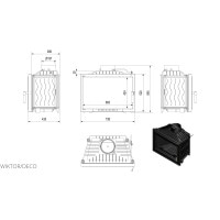 Камінна топка Kratki WIKTOR 14 DECO (14,0 кВт)