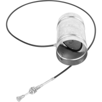 Ручна заслінка Ø 150 с тяговым стержнем Kratki