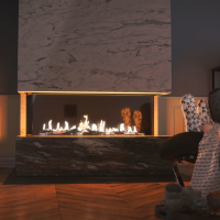 Камінна топка Kratki LEO 200 ліва LPG (17,0 кВт)