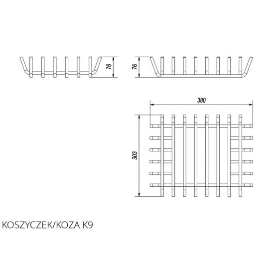 Корзина для печи KOZA K9 Kratki