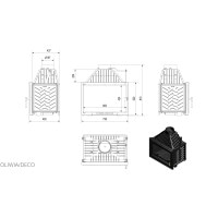 Каминная топка Kratki OLIWIA 18 DECO (18,0 кВт)