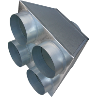 Розподільна коробка 4x100 вхідний діаметр: ø 150 Kratki