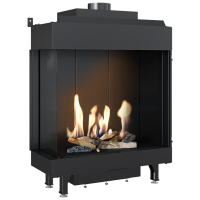 Каминная топка Kratki LEO 76/62 левая NG (8,5 кВт)