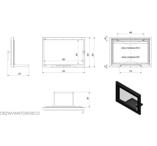 Дверцы WIKTOR DECO Kratki