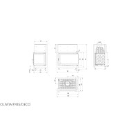 Камінна топка Kratki OLIWIA 18 права BS DECO (18,0 кВт)