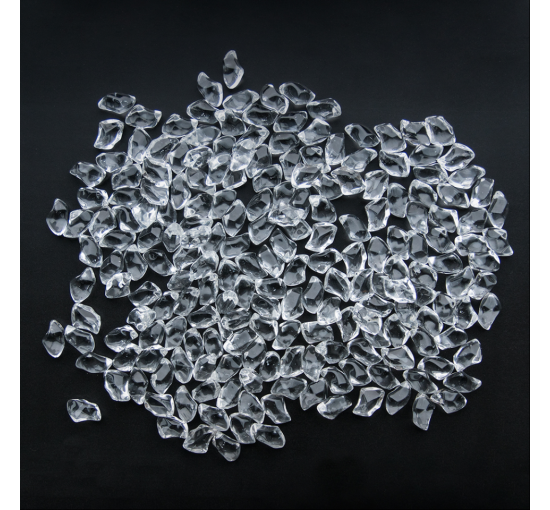 Декоративная галька FIRE GLASS – прозрачный кристалл Kratki