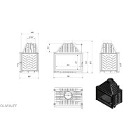 Каминная топка Kratki OLIWIA 18 (18,0 кВт)