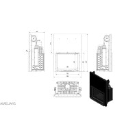 Каминная топка Kratki AMELIA 25 гильотина (21,0 кВт)