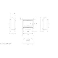 Камінна топка Kratki BLANKA 12 (11,0 кВт)