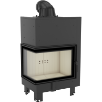 Каминная топка Kratki MBZ 13 левая BS гнутое стекло (13,0 кВт)