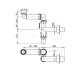Сифон Alcaplast A434 для умывальника Ø40 экономит пространство с накидной гайкой 5/4"