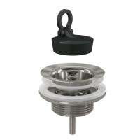 Донний клапан Alcaplast A439 для умивальника 5/4", суцільнометалевий