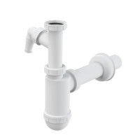 Сифон Alcaplast A43P для умивальника Ø40 з підведенням і накидною гайкою 5/4 "