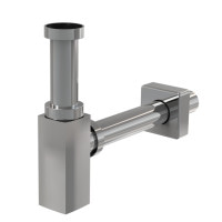 Сифон Alcaplast A401 для умивальника Ø32 DESIGN, суцільнометалевий