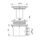 Сифон Alcaplast A49В для душевого поддона белый