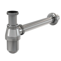 Сифон Alcaplast A431 для умивальника Ø32, суцільнометалевий