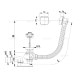Сифон Alcaplast A51CRM для ванни автомат комплект хромований