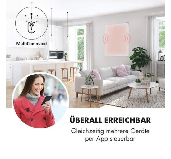 Инфракрасный обогреватель Klarstein Wonderwall Smart 1200 10032804